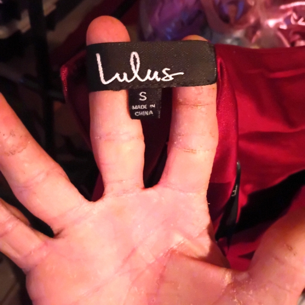 Lulu's Red Prom Dress